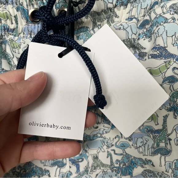 Oliver London NWT Animal Print Swim Trunks Summer Spring Lined Boys XL - Picture 2 of 6